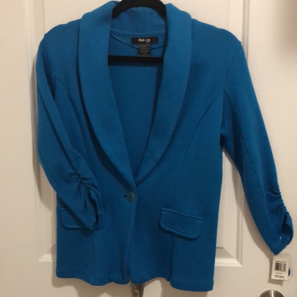Style & Co Small Blue Blazer - Picture 2 of 4